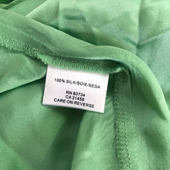 BCBG maxazria green silk beaded Y2K maxi dress - Picture 6 of 8